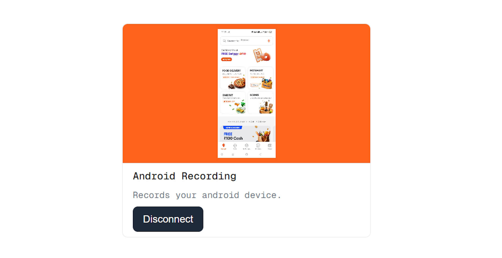 Image showing a sample ui of android recorder component